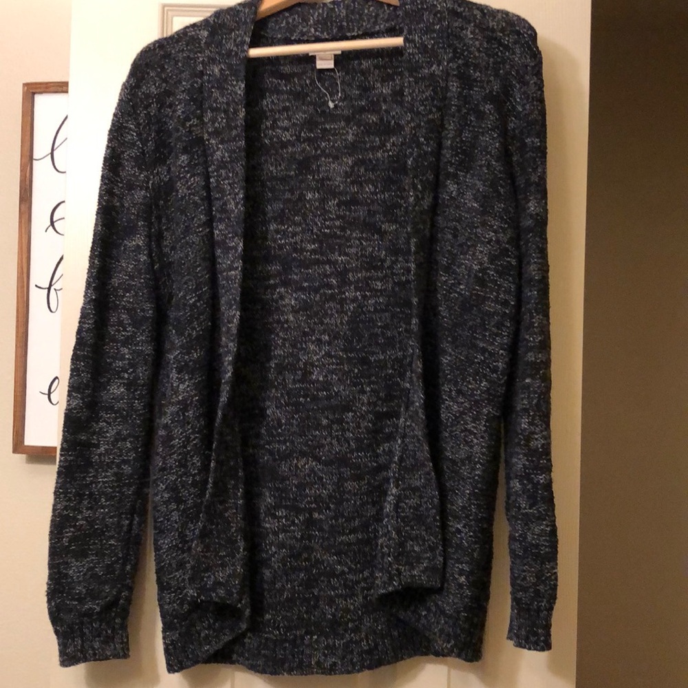 Black/charcoal cardigan